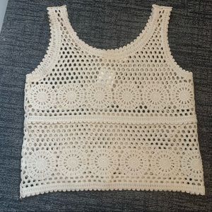 Brand New Hippie Love Crochette tank top